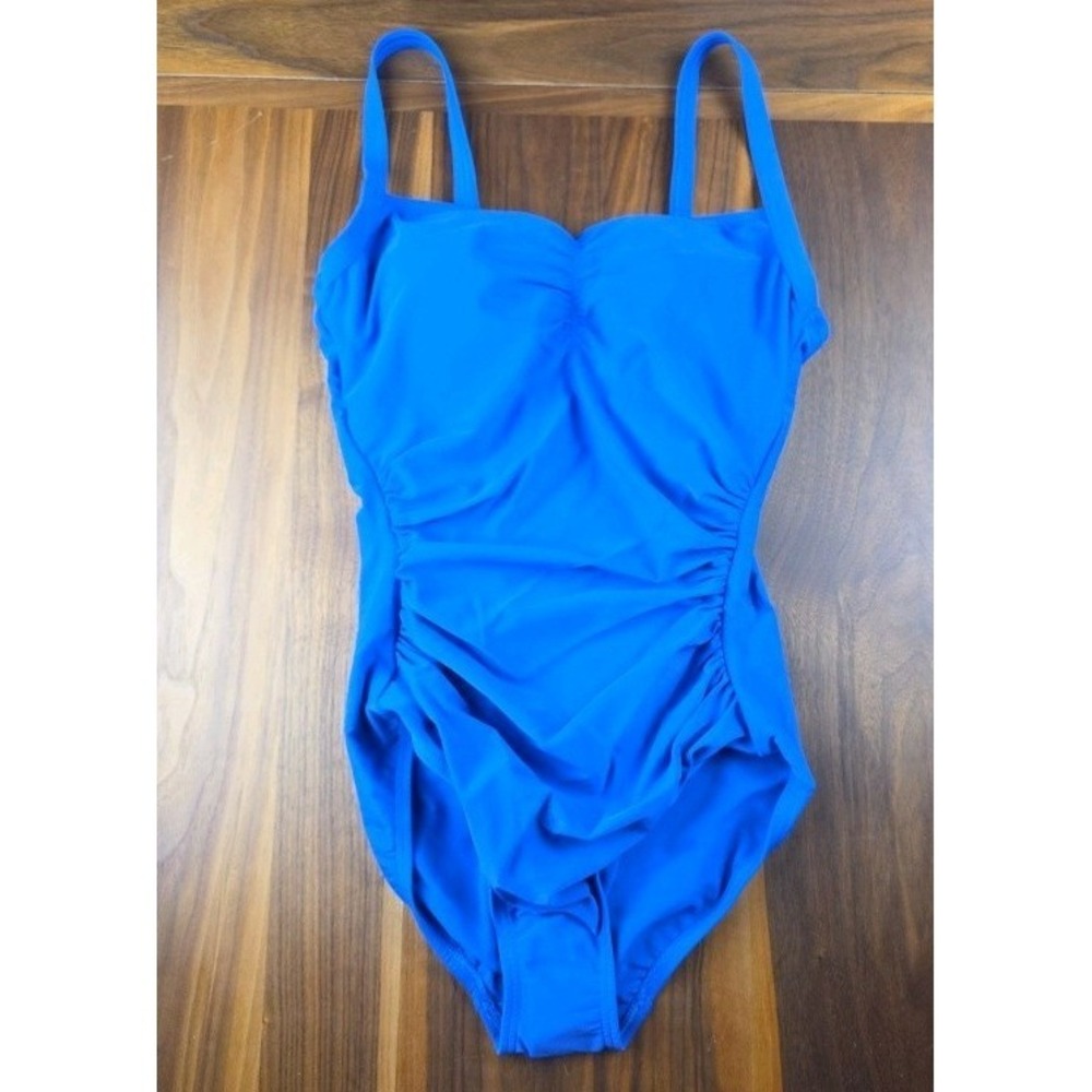 Lands' End Women's Bathing Suit Size SM Blue Slimming Swim Suit One Pc (278)